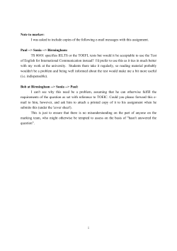 The Test of English for International Communication