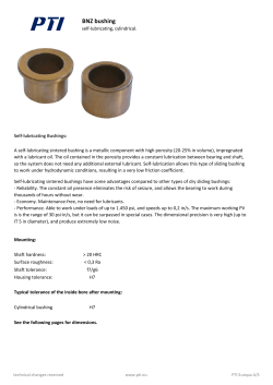BNZ bushing - PTI Europa A/S