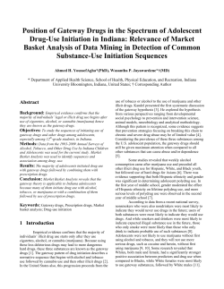 Epidemiology and Impacts of Using Gateway Drugs and Other
