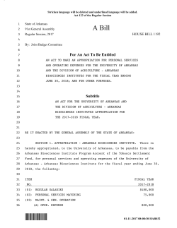 Act 123 - Arkansas General Assembly