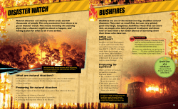 DISASTER WATCH BUSHFIRES