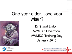 One year older&hellip;one year wiser?