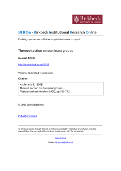- BIROn - Birkbeck Institutional Research Online