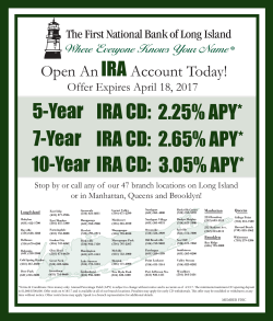 5-Year 2.25% APY* 7-Year 2.65% APY* 10