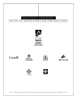 multi-party agreement - BC Ministry of Finance