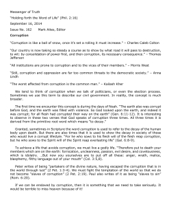 Messenger of Truth &ldquo;Holding forth the Word of Life&rdquo; (Phil. 2:16