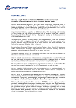 Anglo American - SRK Consulting