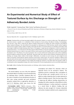 An Experimental and Numerical Study of Effect of