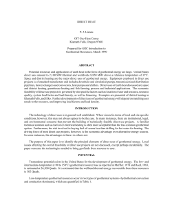 Direct Heat - Oregon Institute of Technology