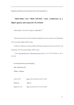 Tailor-Made Core－Shell CaO/TiO2－Al2O3 Architecture as a High