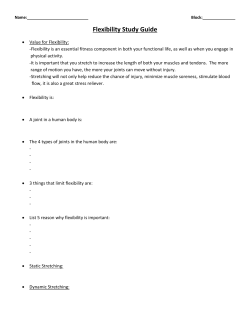 Flexibility Study Guide