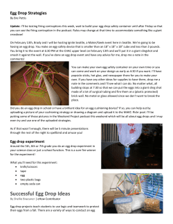 Egg Drop Strategies
