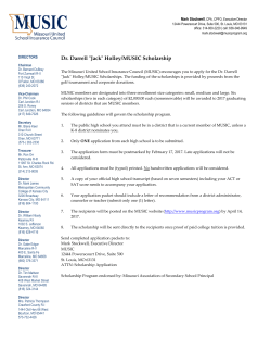 Dr. Darrell "Jack" Holley/MUSIC Scholarship