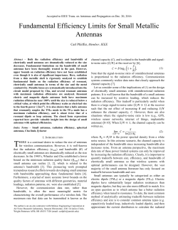 Fundamental Efficiency Limits for Small Metallic
