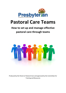 Pastoral Care Teams - Presbyterian Church Ireland