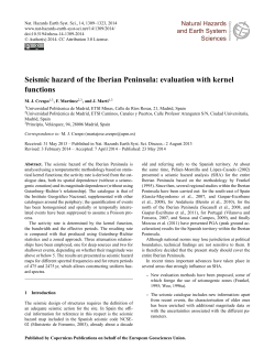 Seismic hazard of the Iberian Peninsula: evaluation with