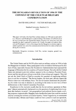 HUNGARIAN STUDIES 20. No. 1. Nemzetk&ouml;zi Magyar