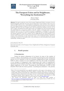 The European Union and its Neighbours