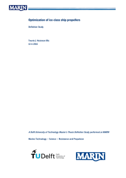Optimization of ice-class ship propellers