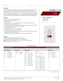 Catalog Number - Acuity Brands