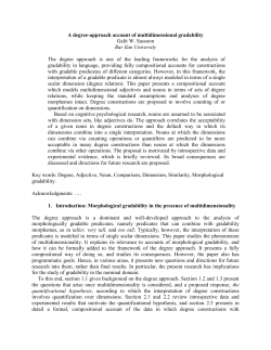 A degree-approach account of multidimensional gradability Galit W