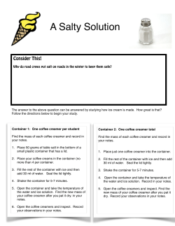 ice cream lab - Science Teachers of Missouri