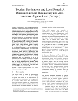 Tourism Destinations and Local Rental - Repositório do ISCTE-IUL