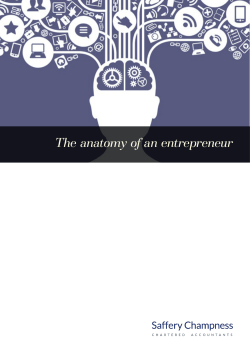 The anatomy of an entrepreneur