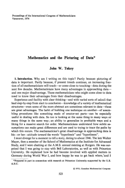 Mathematics and the Picturing of Data