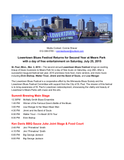 Lowertown Blues Festival Returns for Second Year at Mears Park