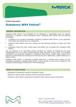Substance WR4 Patinal - Merck Performance Materials