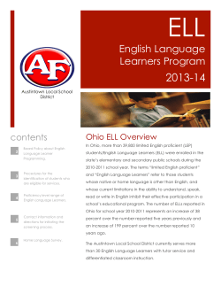 English Language Learners Program