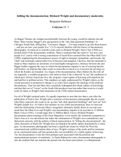 Killing the documentarian: Richard Wright and