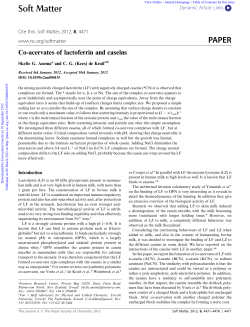 Co-acervates of lactoferrin and caseins