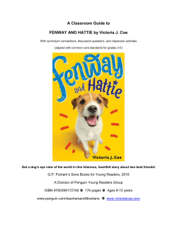 A Classroom Guide to FENWAY AND HATTIE by Victoria J. Coe