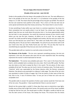 Parable of the Lost Coin (Luke 15:8-10)