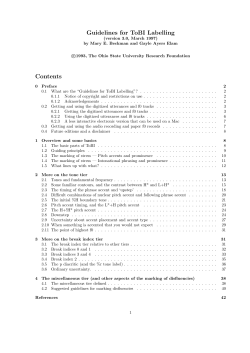 Guidelines for ToBI Labeling