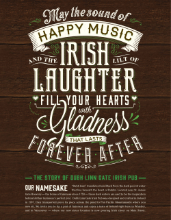 Dubh Linn Gate Breakfast Menu