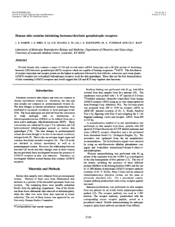 Human skin contains luteinizing hormonekhorionic gonadotropin