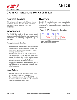C8051F12X Relevant Devices Introduction Key Points Overview