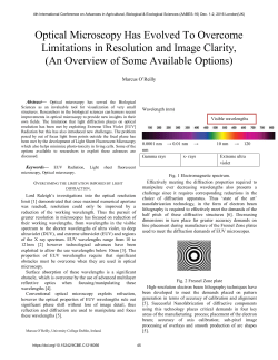 Optical Microscopy Has Evolved To Overcome Limitations in