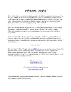 the 5 steps of a behavioral insights project