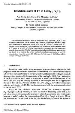 Oxidation states of Fe in LaNi