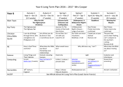 to see what we`ll be studying in Year 6.