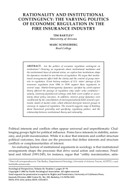 rationality and institutional contingency: the varying