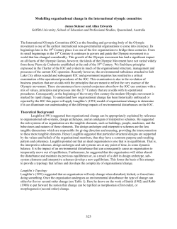 325 Modelling organisational change in the international olympic