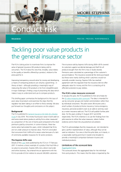 Tackling poor value products in the general