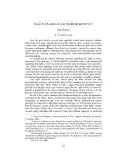 117 SAME-SEX MARRIAGE AND THE RIGHT TO - E