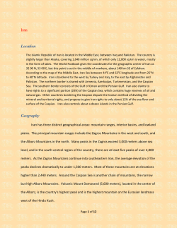 Iran Location Geography