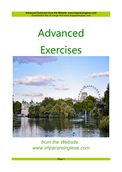 Advanced Exercises - Imparareinglese.com